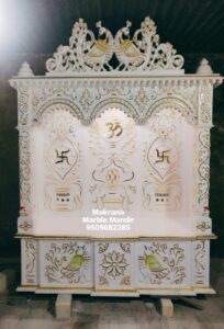 Makrana marble mandir/ temple designs with best carving and inlay work